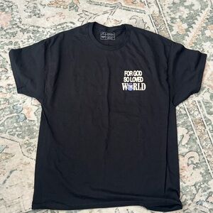 Inspirational Black Tee with Bold Text